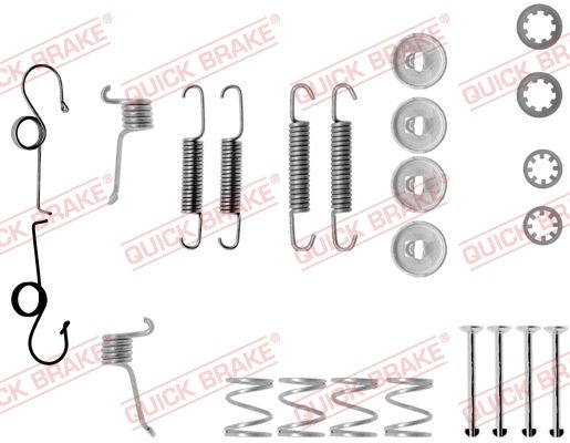 QUICK BRAKE Piederumu komplekts, Bremžu loki 105-0511